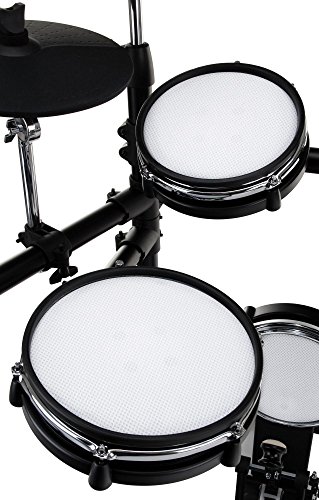 XDrum DD-530 E-Drum Set mit Mesh Heads (elektronisches Schlagzeug, Kopfhörer-Anschluss, 400 Sounds) - 